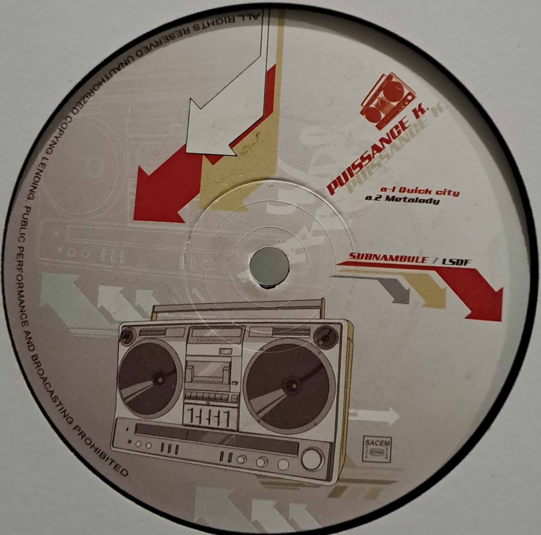 Subnambule 01 - vinyle freetekno